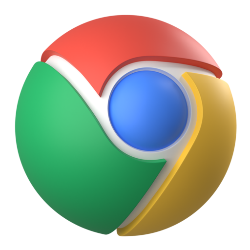 google chrome browser 3D logo